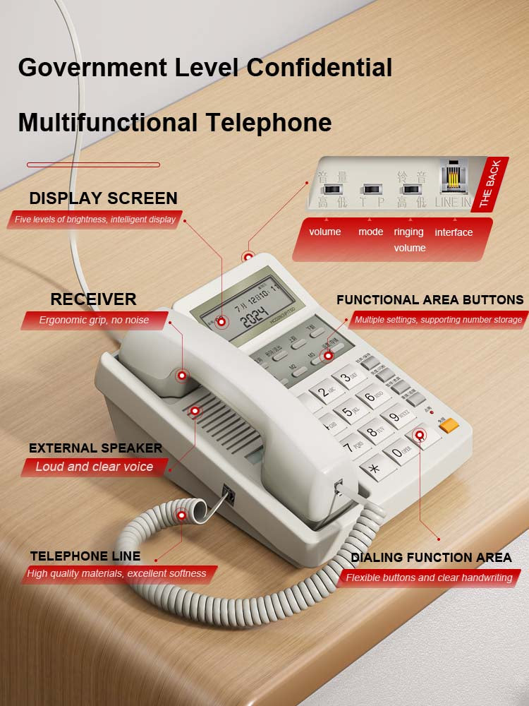 AMPCOM Magnet Confidential Telephone Military And Political Special Network Lightning Protection Telephone
