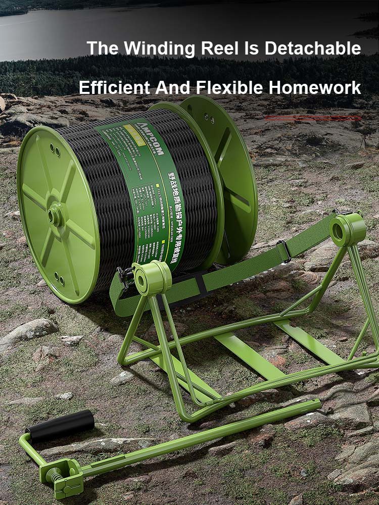 AMPCOM Field Cable Laydown Cart Efficient Field Cable Laydown Cart