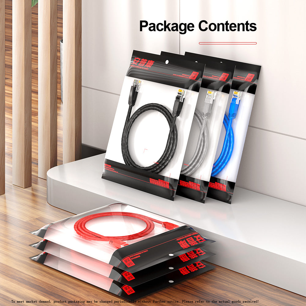 AMPCOM CAT6a 24AWG UTP LSZH Network Patch Cable for Data Center Cabling or Surveillance System Wiring