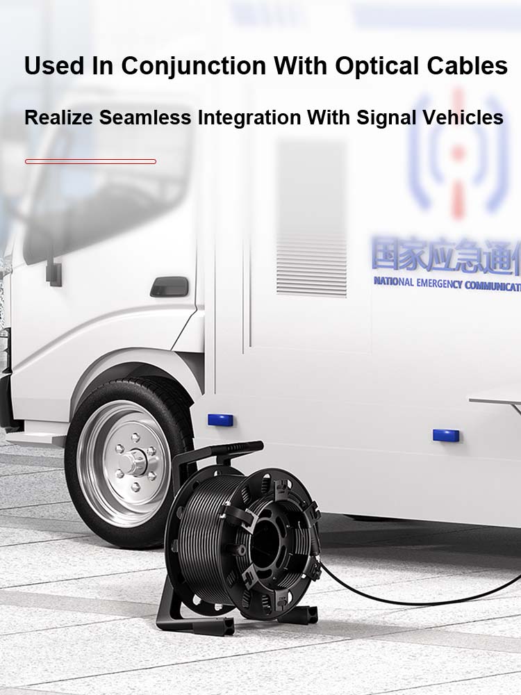 AMPCOM TPU Handheld Fiber Optic Cable Laydown Cart Lightweight Fiber Optic Cable Laydown Cart