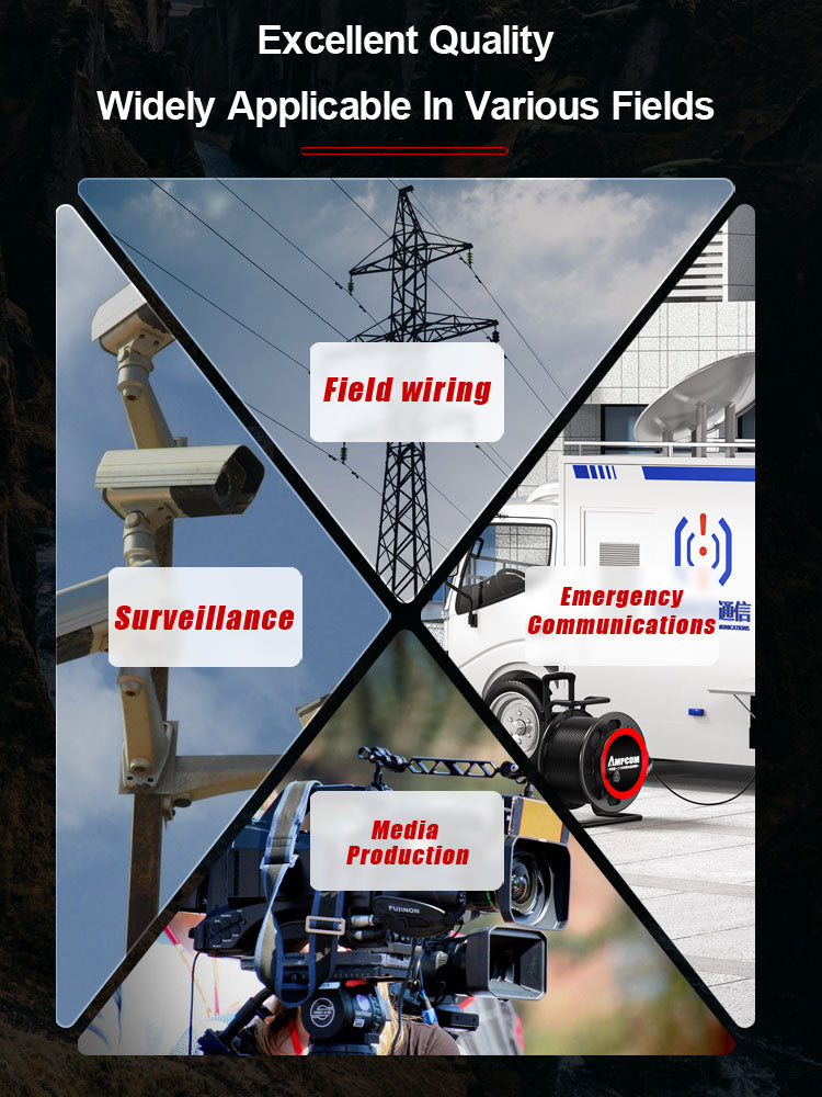 AMPCOM Field Cable Laydown Cart Efficient Field Cable Laydown Cart