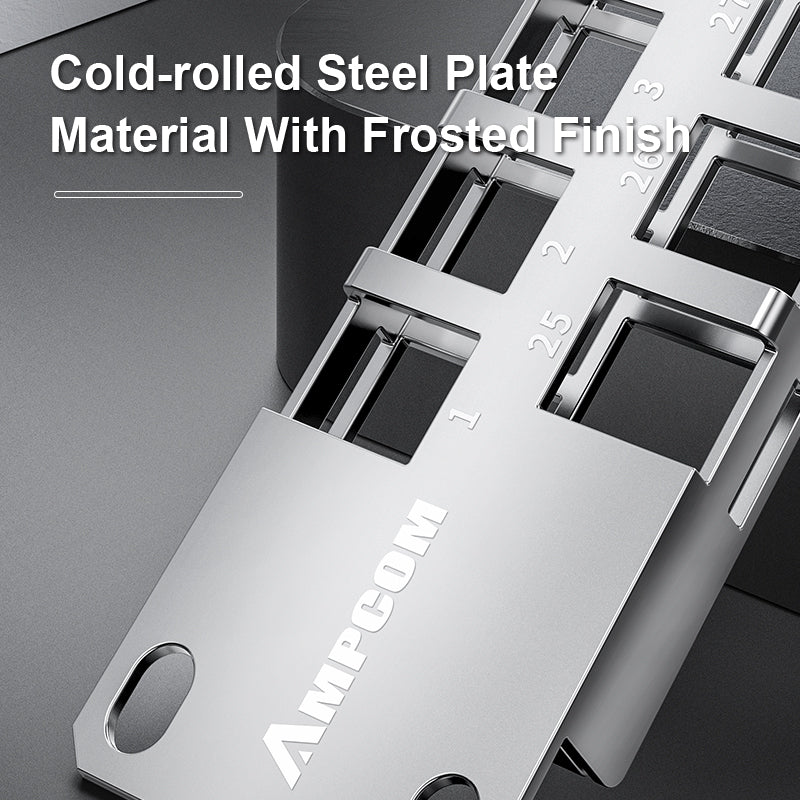 AMPCOM Coupler Patch Panel, 48-Port, 1RU, CAT6/CAT6a/CAT7 STP Pass-Through Tool-free termination Rackmount EDF