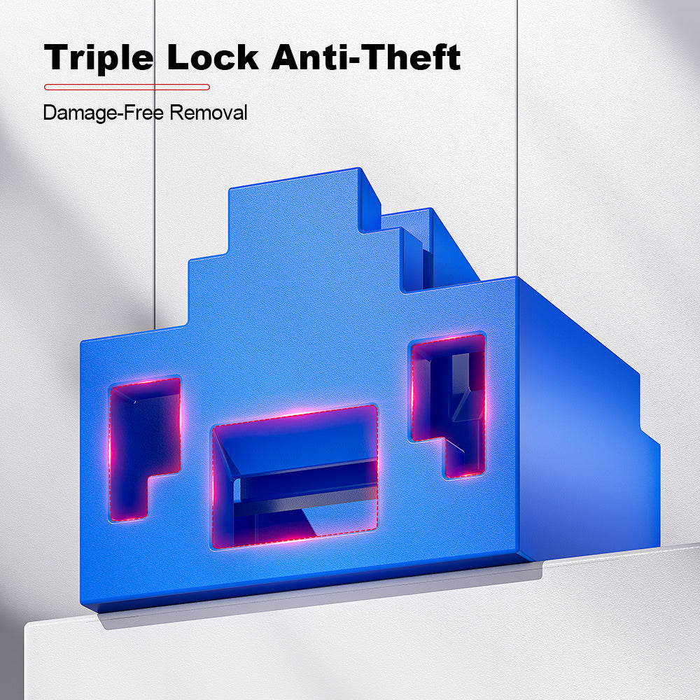 AMPCOM RJ45 Port Lock with Key, Ethernet Port Lock for All RJ45 Port, Multiple Color Options Available