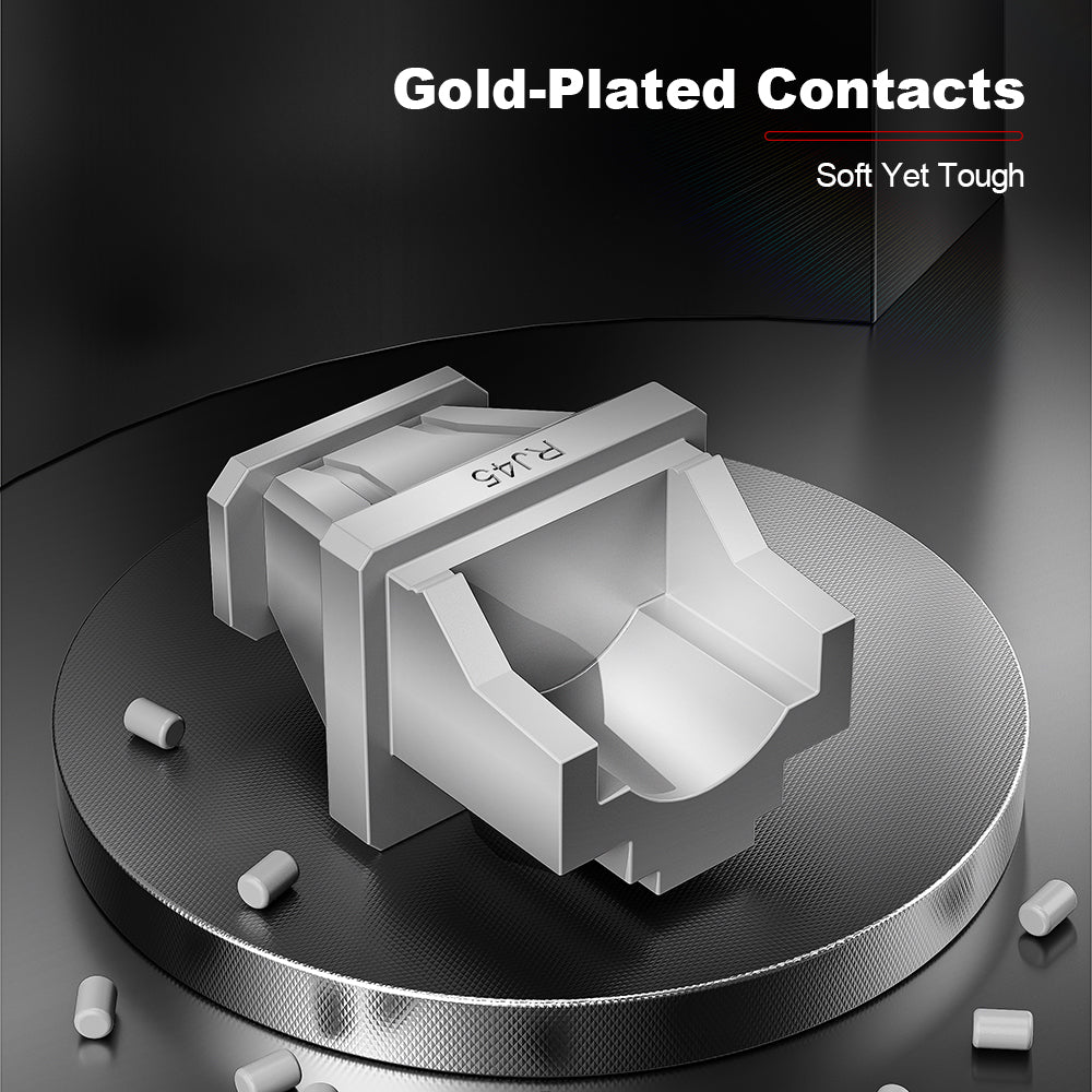 AMPCOM PVC Insulated RJ45 Dust Plugs for All RJ45 Port, Achieve Dust and Moisture-Resistant Isolation Protection, Multiple Color Options Available