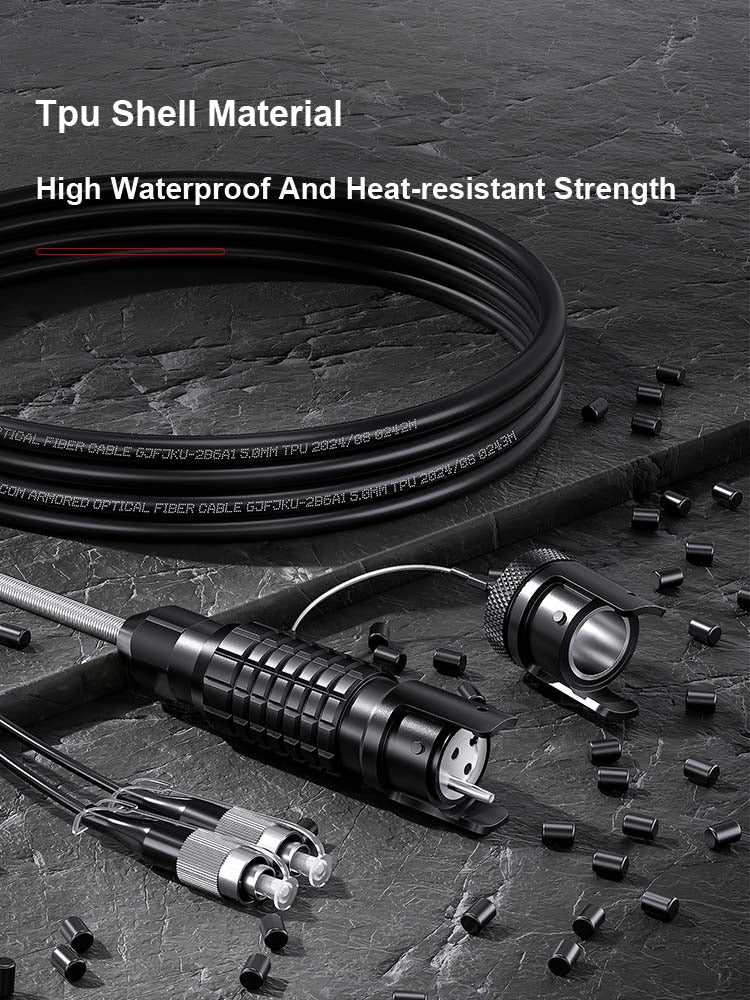 AMPCOM Combat Fiber Optic Jumper Cable Outdoor Communication Dedicated Adapter