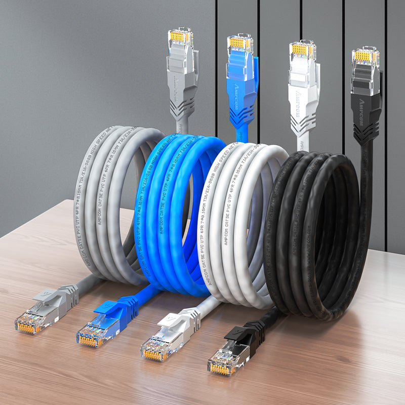 AMPCOM CAT5e Unshielded (UTP) PVC Network Patch Cable  for Home or Data Center