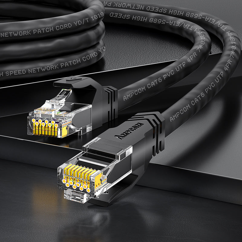 AMPCOM CAT6 Unshielded (UTP) PVC Network Patch Cable  for Home or Data Center