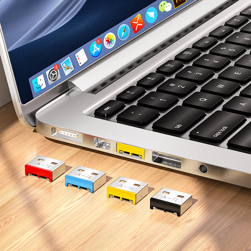 AMPCOM USB Port Lock with Key, Removable Type-A Metal Port Lock Blocker for PC/Laptop, Multiple Color Options Available