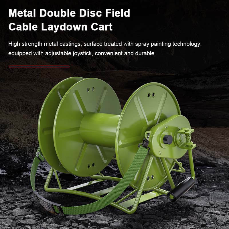 AMPCOM Field Cable Laydown Cart Efficient Field Cable Laydown Cart