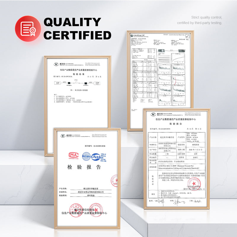 AMPCOM CAT5e Unshielded (UTP) PVC Network Patch Cable  for Home or Data Center